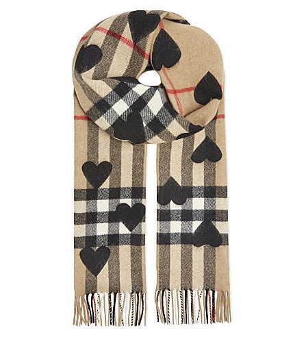 burberry scarf heart print|traditional burberry scarf.